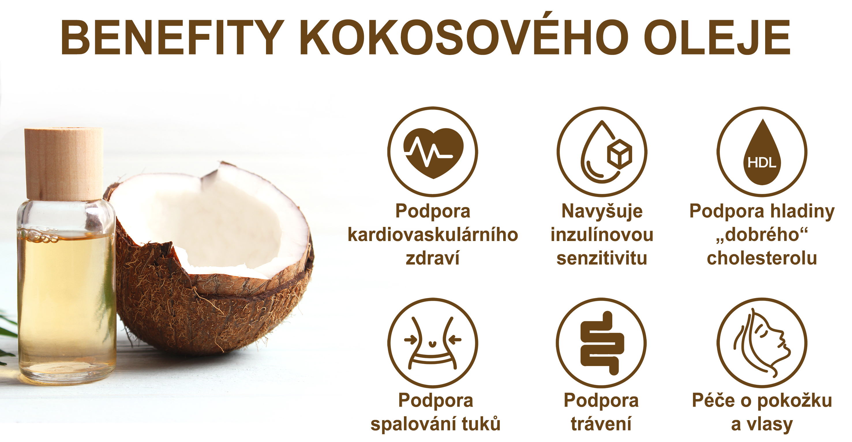 Benefity kokosového oleje